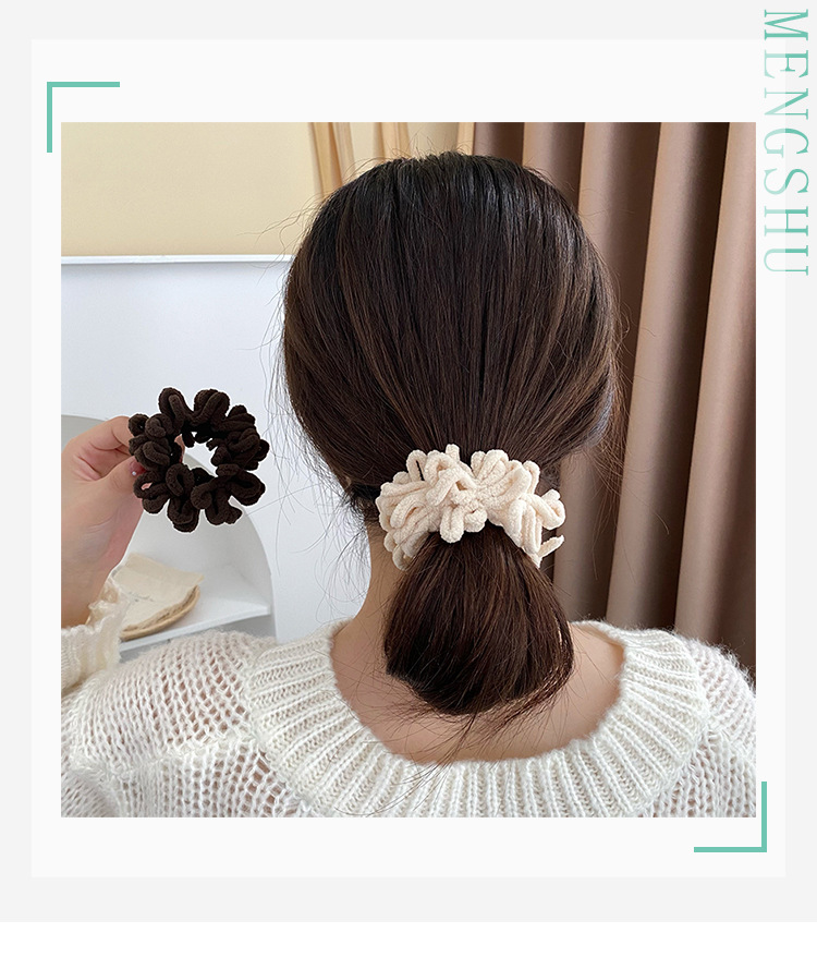Dây buộc tóc scrunchies phong cách hàn quốc, dây chun cột tóc