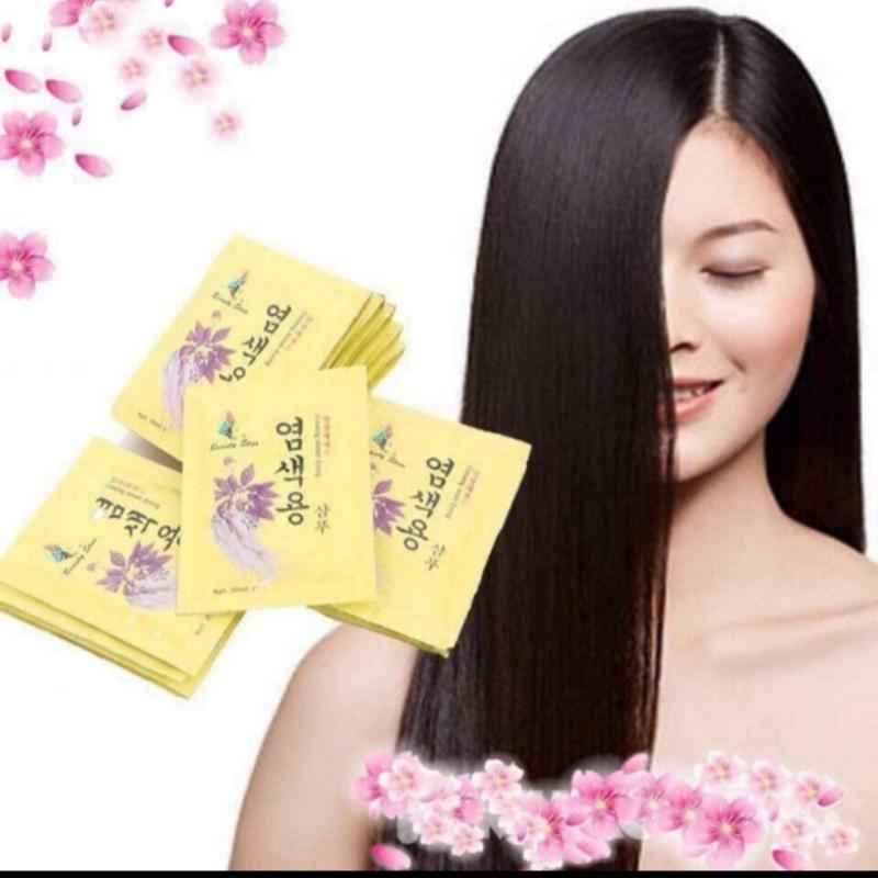 Set 10 Gói Dầu Gội Đen Tóc Nhân Sâm Beauty Star Hàn Quốc