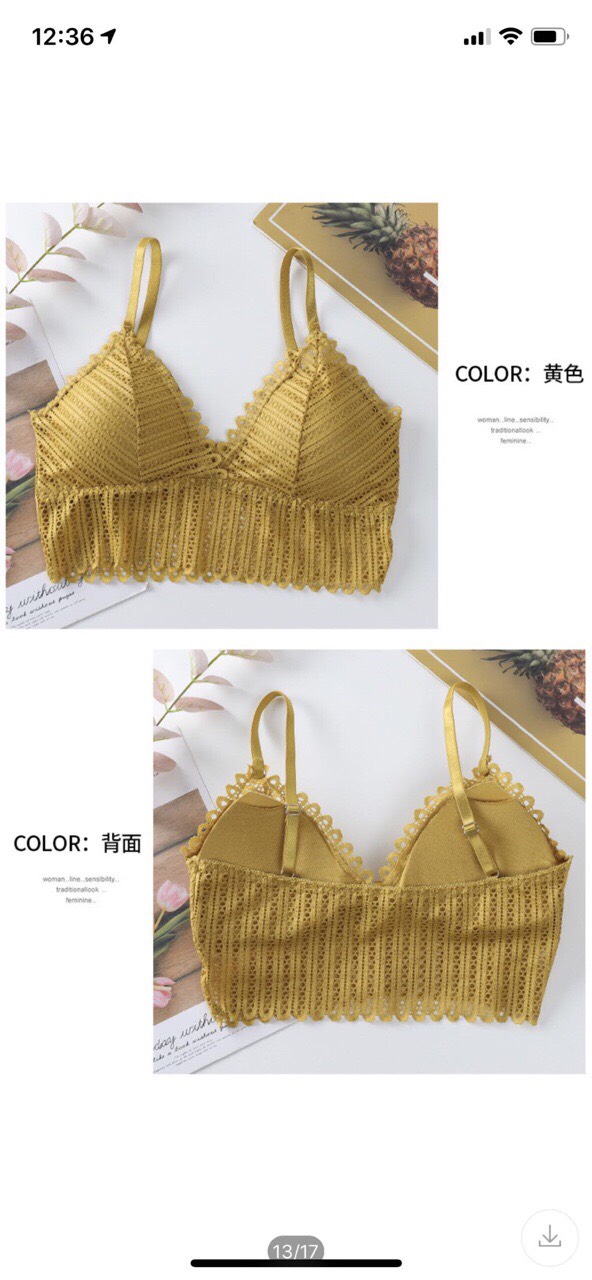 Áo lót ren thời trang mới 863