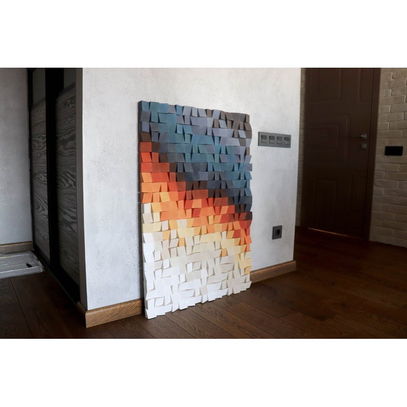 Tranh gỗ trang trí 3D (Wood mosaic) - KÍCH THƯỚC 60x80cm