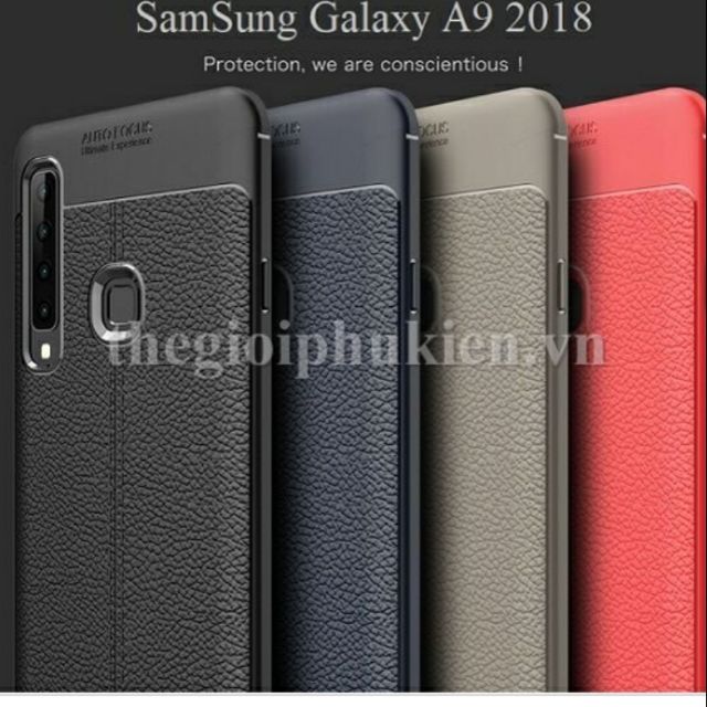 Ốp lưng Samsung A9 2018 silicon giả da chống sốc Auto Focus chất lượng đảm bảo an toàn đến sức khỏe người sử dụng cam kết hàng đúng mô tả