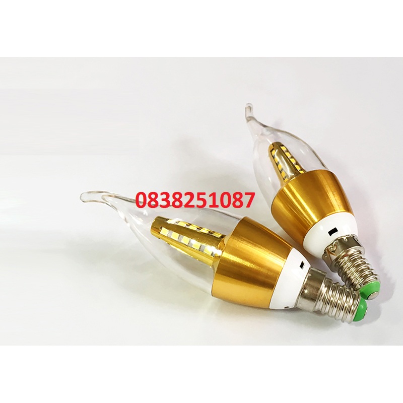 [HCM]Bộ 2 bóng đèn LED nến 5W E14