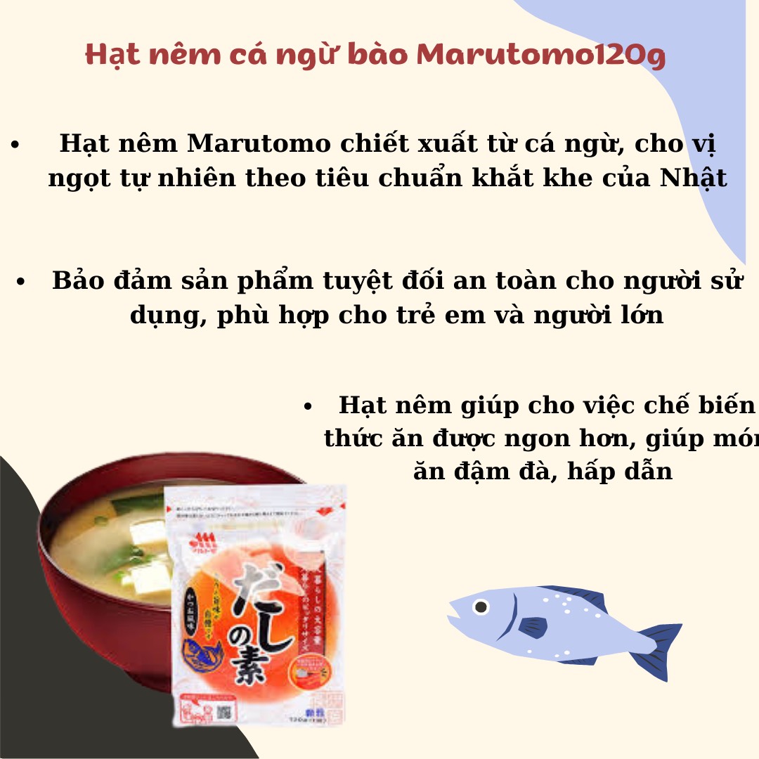 Hạt Nêm Cá Bào Marutomo 120G
