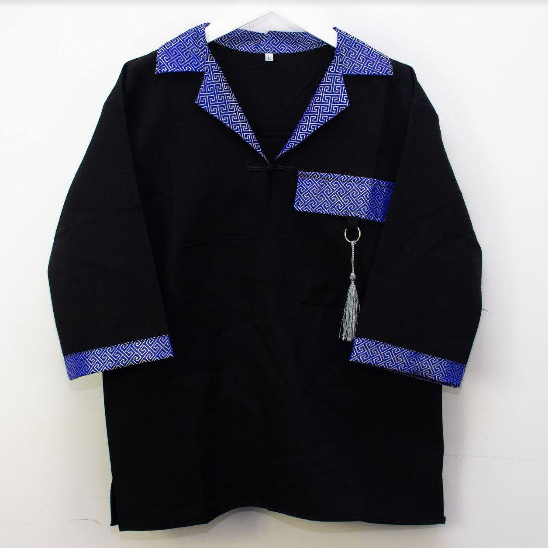 Áo Shanghai Phối Gấm Cổ Vest