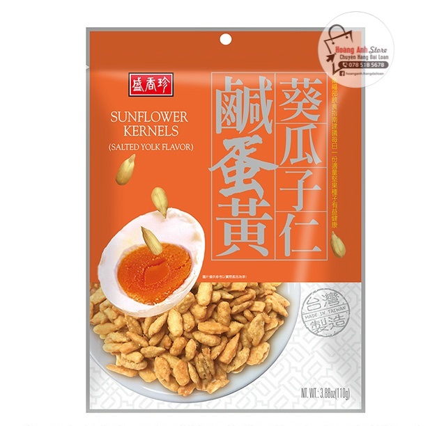 Hạt hướng dương lòng đỏ trứng muối Đài Loan 110g