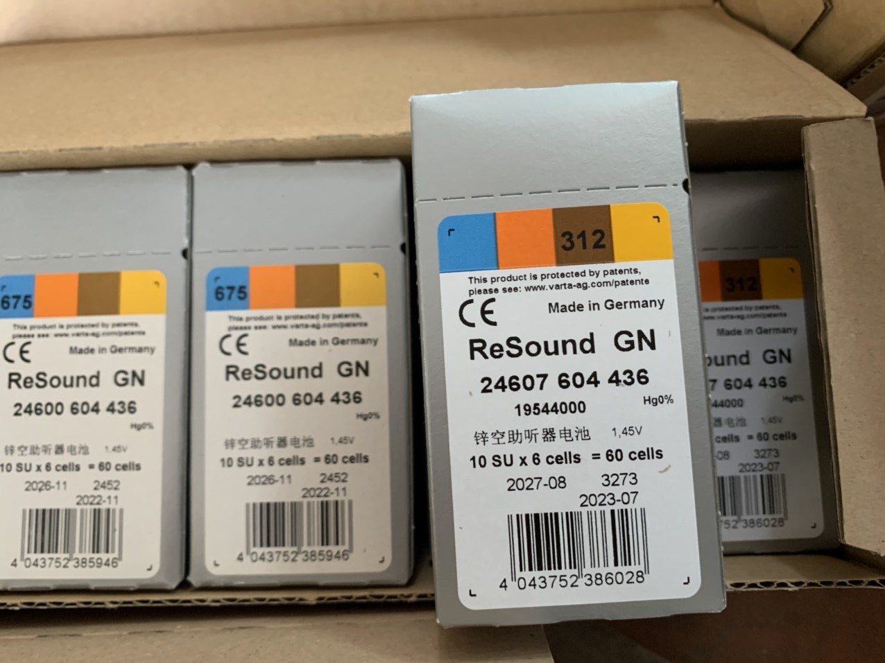 Pin trợ thính Pin máy trợ thính ReSound A10 PR70 sản xuất tại Đức