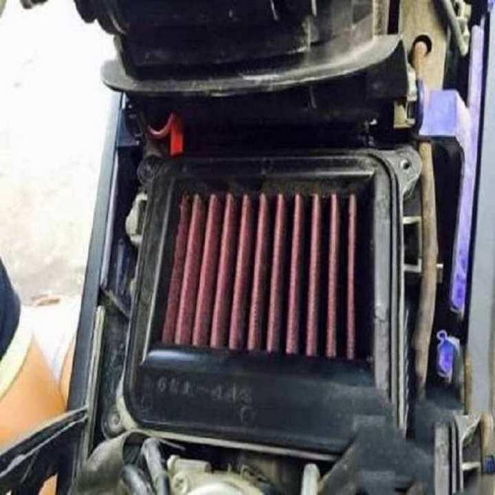 Lọc gió xe máy lưới thép độ gắn xe EXCITER 135CC (màu đen đỏ)