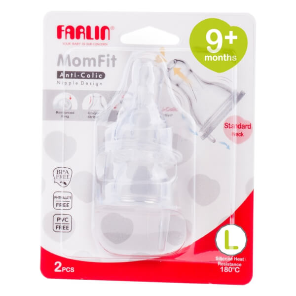 Núm Ty Farlin Thay Thế Bình Sữa Cổ Chuẩn Đủ Size (Bán Lẻ)