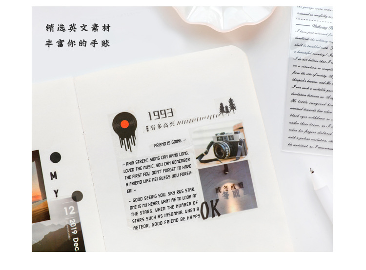 [HCM]1 tờ sticker dạng chữ nhiều chủ đề (Hàng có sẵn)
