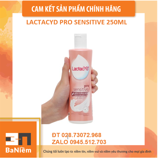 Dung dịch vệ sinh phụ nữ Lactacyd PRO SENSITIVE; ODOR FRESH; SOFT & SILKY