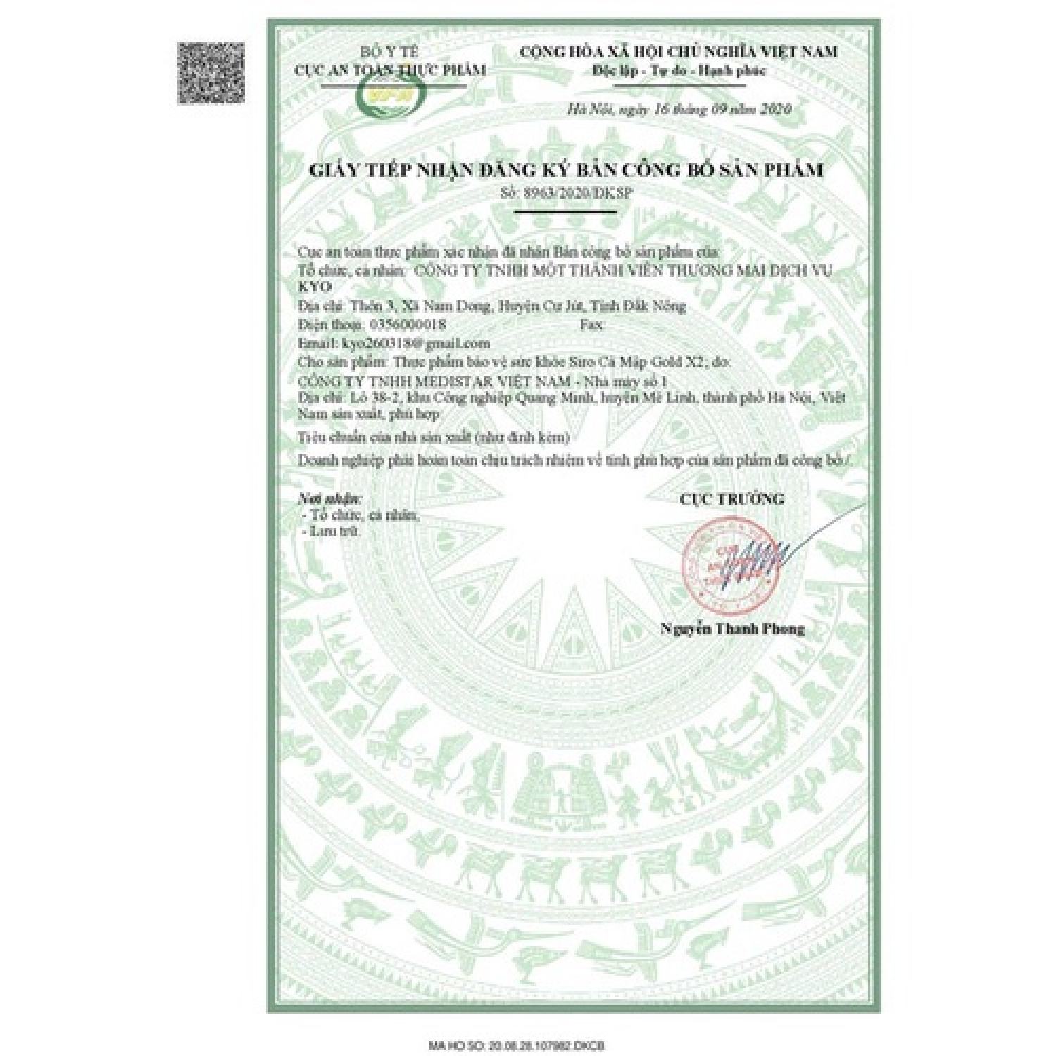 [Chính hãng] Siro Cá Mập Gold X2 Giúp Bé Ăn Ngon Công Ty Kyo