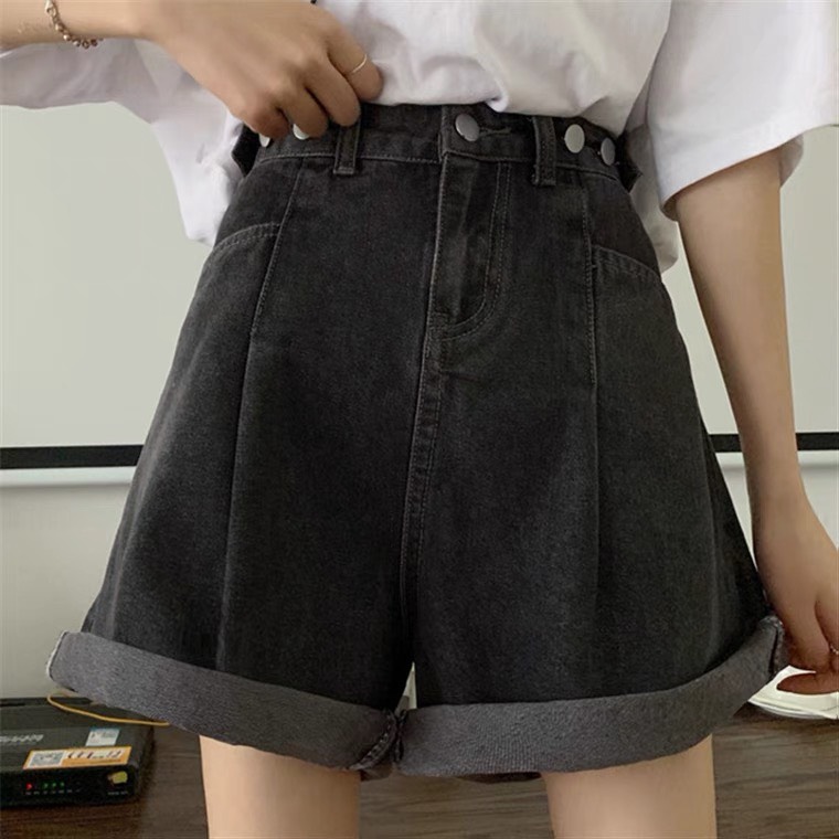 Quần Short Jean Nữ Ống Suông, Quần Ngố Bò Nữ