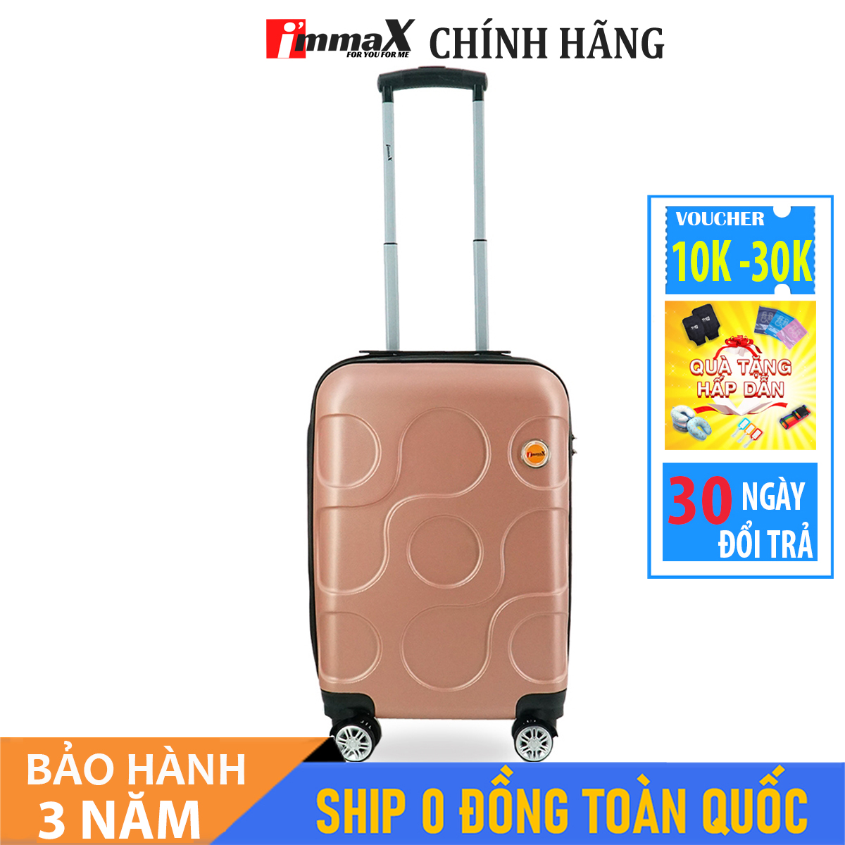 [ MIỄN PHÍ SHIP] Vali du lịch immaX X12 hàng chính hãng miễn phí ship toàn quốc size có 2 size 20inch và 24inch