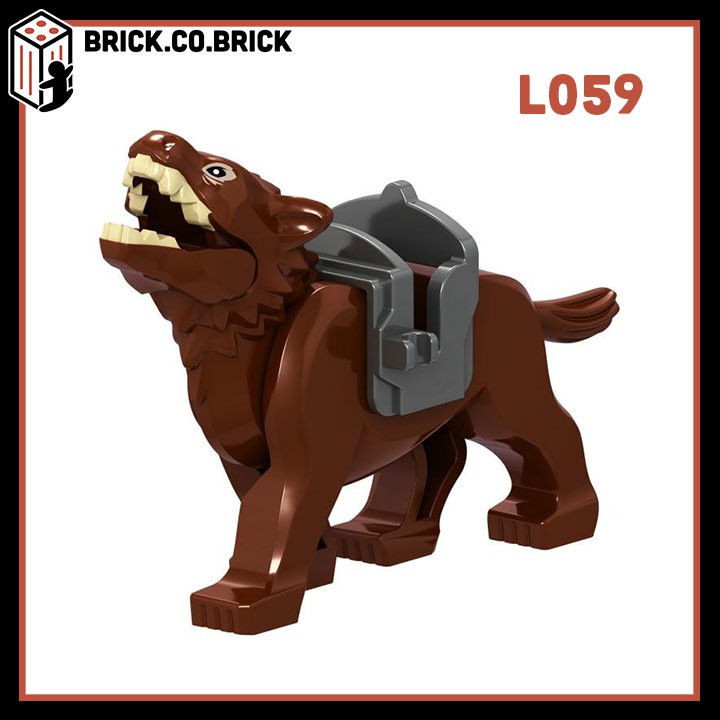 Đồ Chơi Lắp Ráp Minifigure Mô Hình Động Vật Animals Chó Sói Lord of The Rings L059 L060 L083