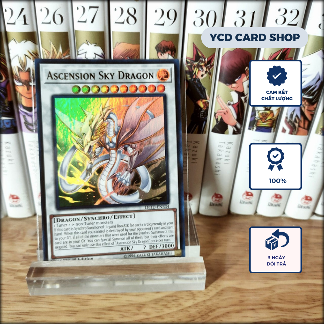 Thẻ bài Yugioh chính hãng  Ascension Sky Dragon - Ultra Rare