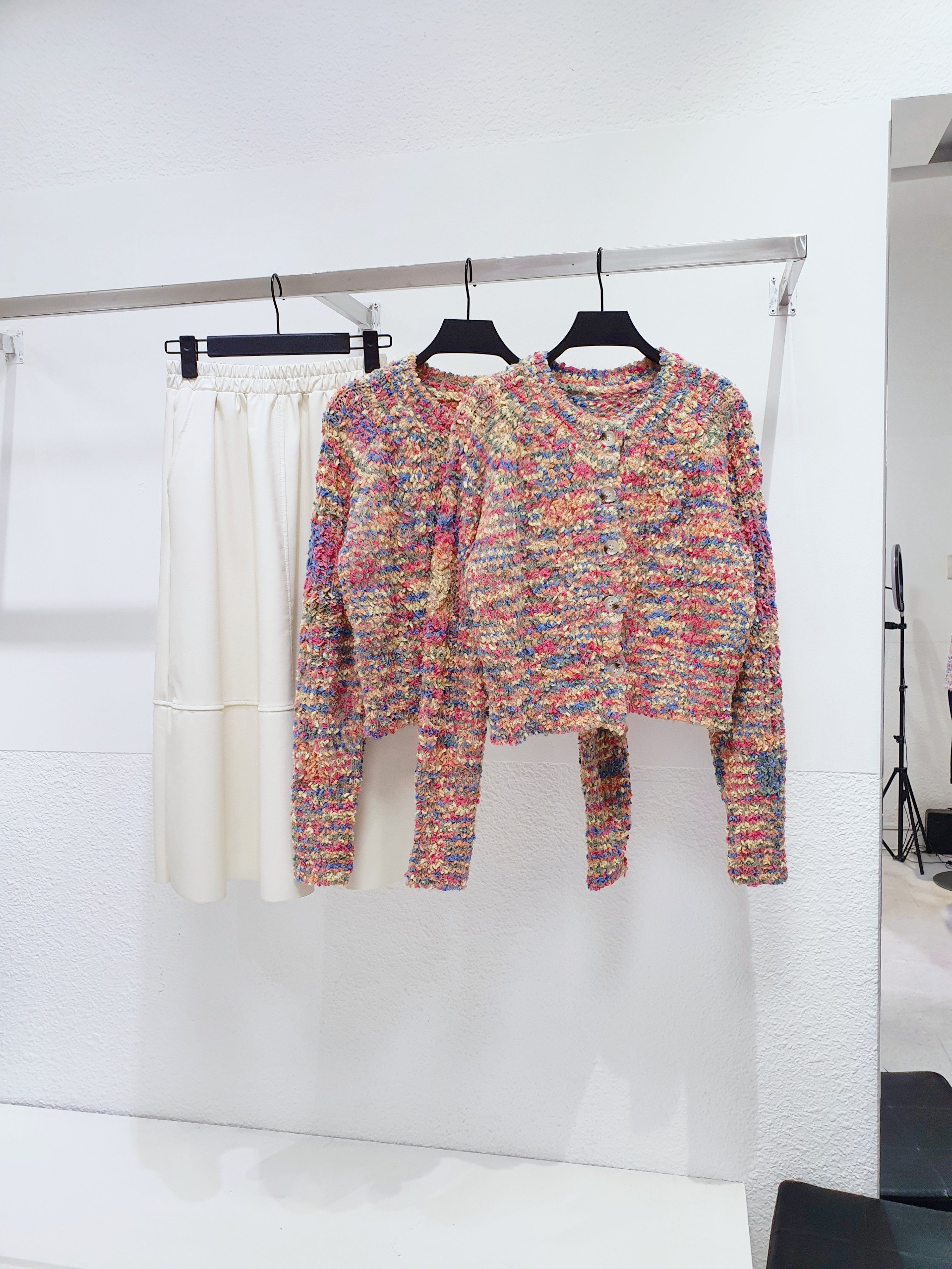 AfterBefore | Áo Cardigan đốm 2 màu