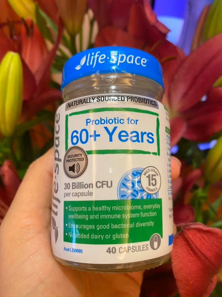 Men vi sinh Life Space Probiotic For 60+ Years 40 Capsules