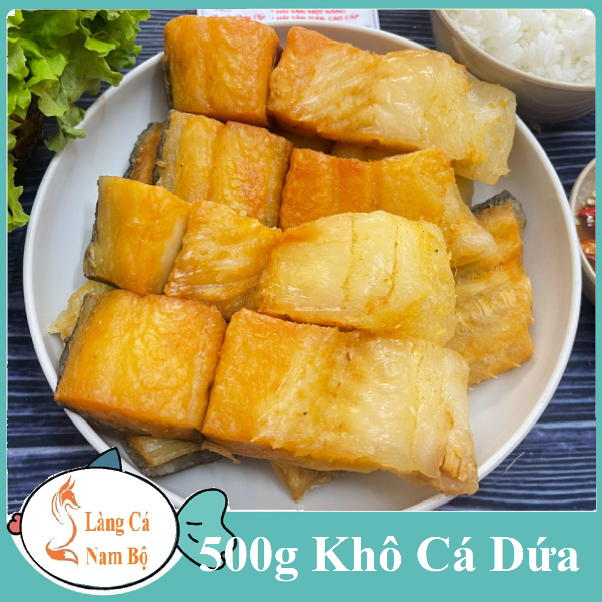 Khô cá dứa đã bỏ sạch đầu và phi lê phần xương sống còn thịt nhiều chắc béo- làng cá nam bộ