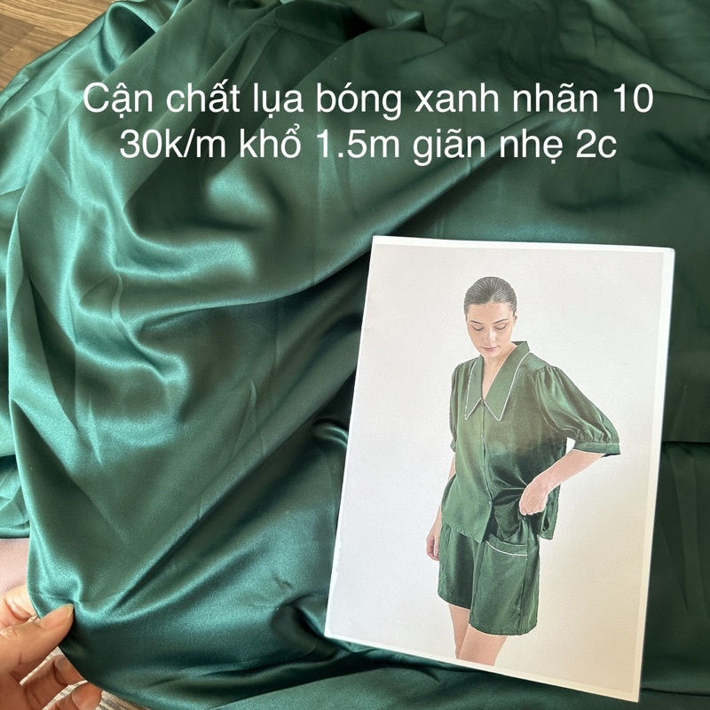 Vải Lụa bóng xuất dư- may pi-zama, váy ngủ, áo sơ mi.