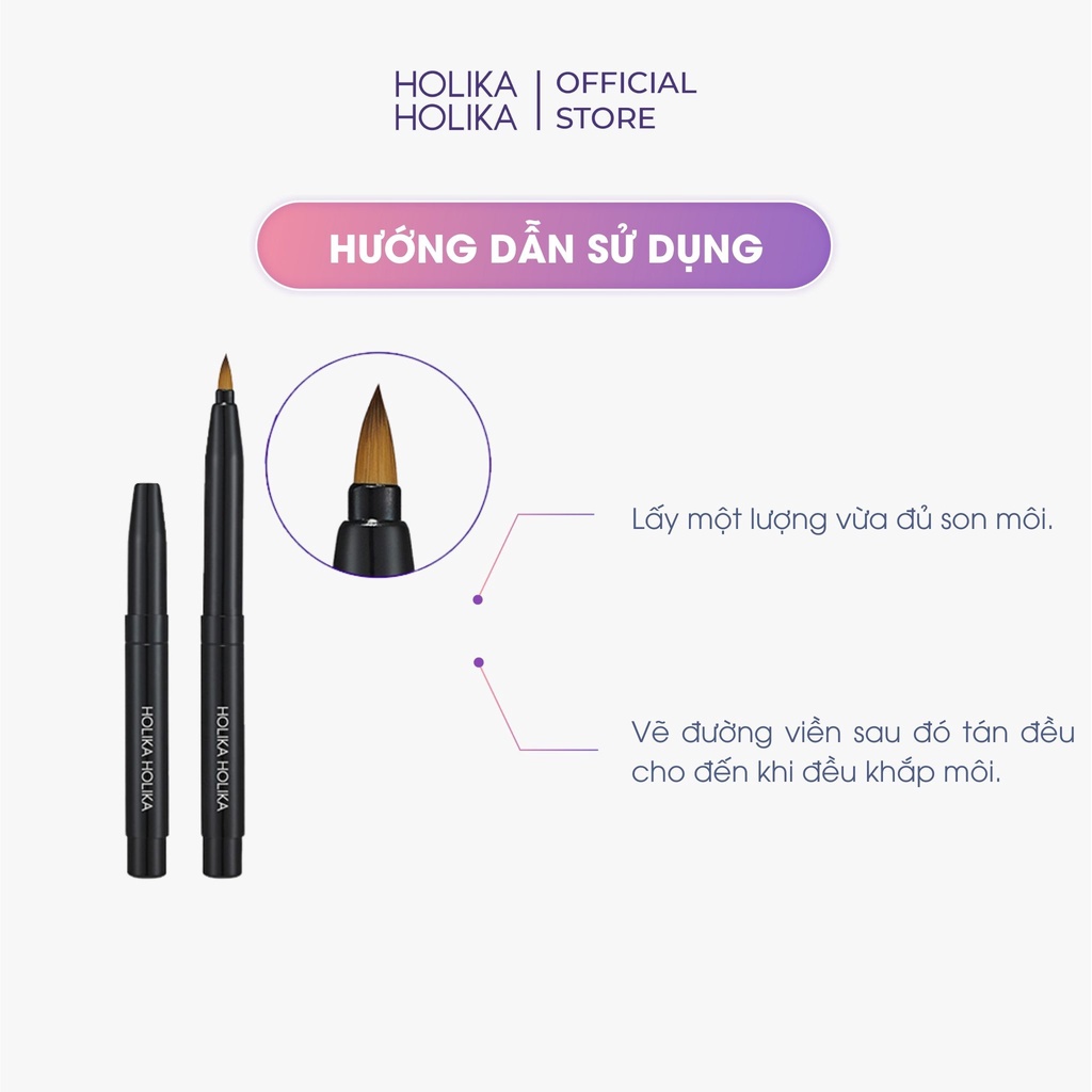 Cọ tán son môi Holika Holika Magic Tool Auto Lip Brush 9x10 (cm) - 7159