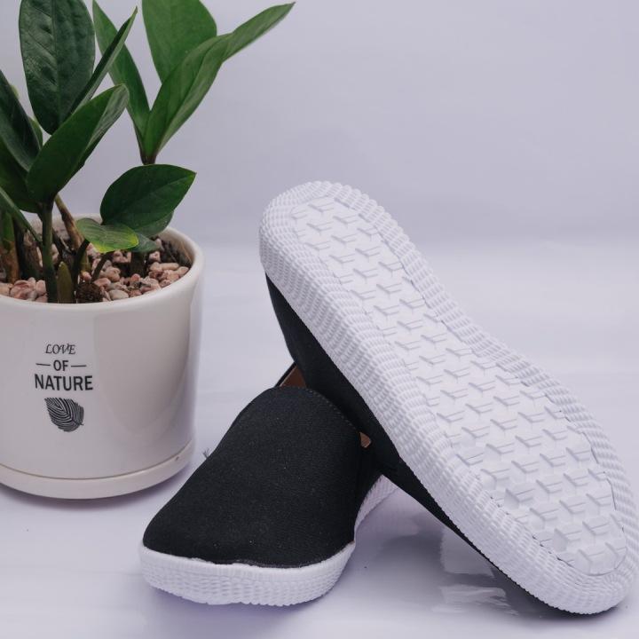 Giày Lười Slip On Đen Khải Nam( ảnh Thật )_[Giá gốc tận xưởng]