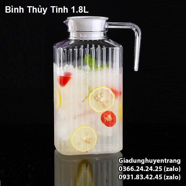 [HCM]bình đựng nước thủy tinh - bình đựng nước thủy tinh