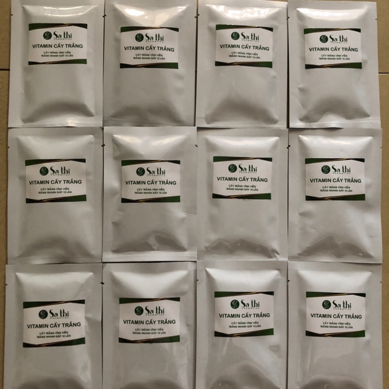 Vitamin cấy trắng sa thị combo 5 viên dưỡng trắng da