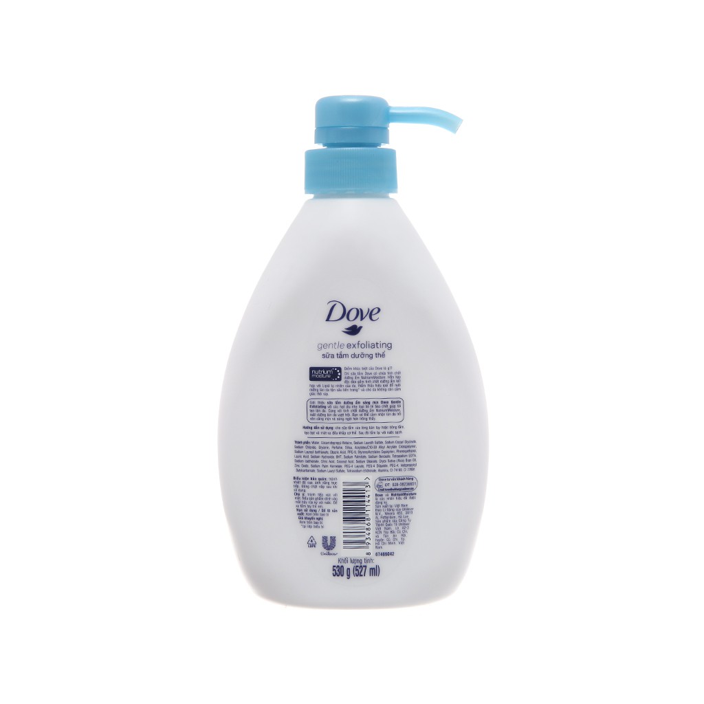 [HCM]Sữa tắm có hạt Dove dưỡng ẩm sáng mịn (527ml)