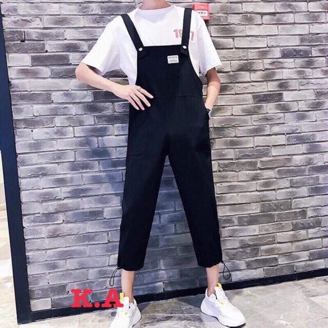 Yếm quần kaki kèm áo thời trang