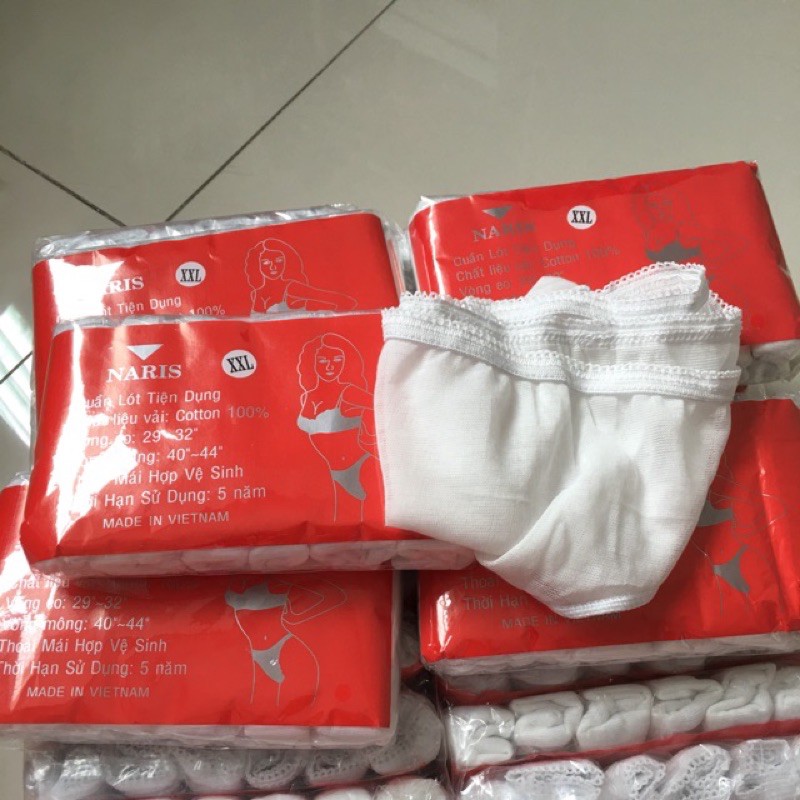 [HCM]Gói 6 quần lót giấy Naris