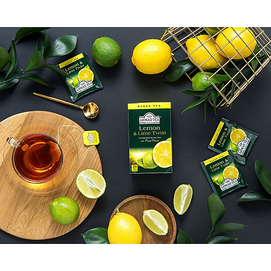 TRÀ AHMAD CHANH 40G - AHMAD LEMON & LIME TWIST TEA 40G