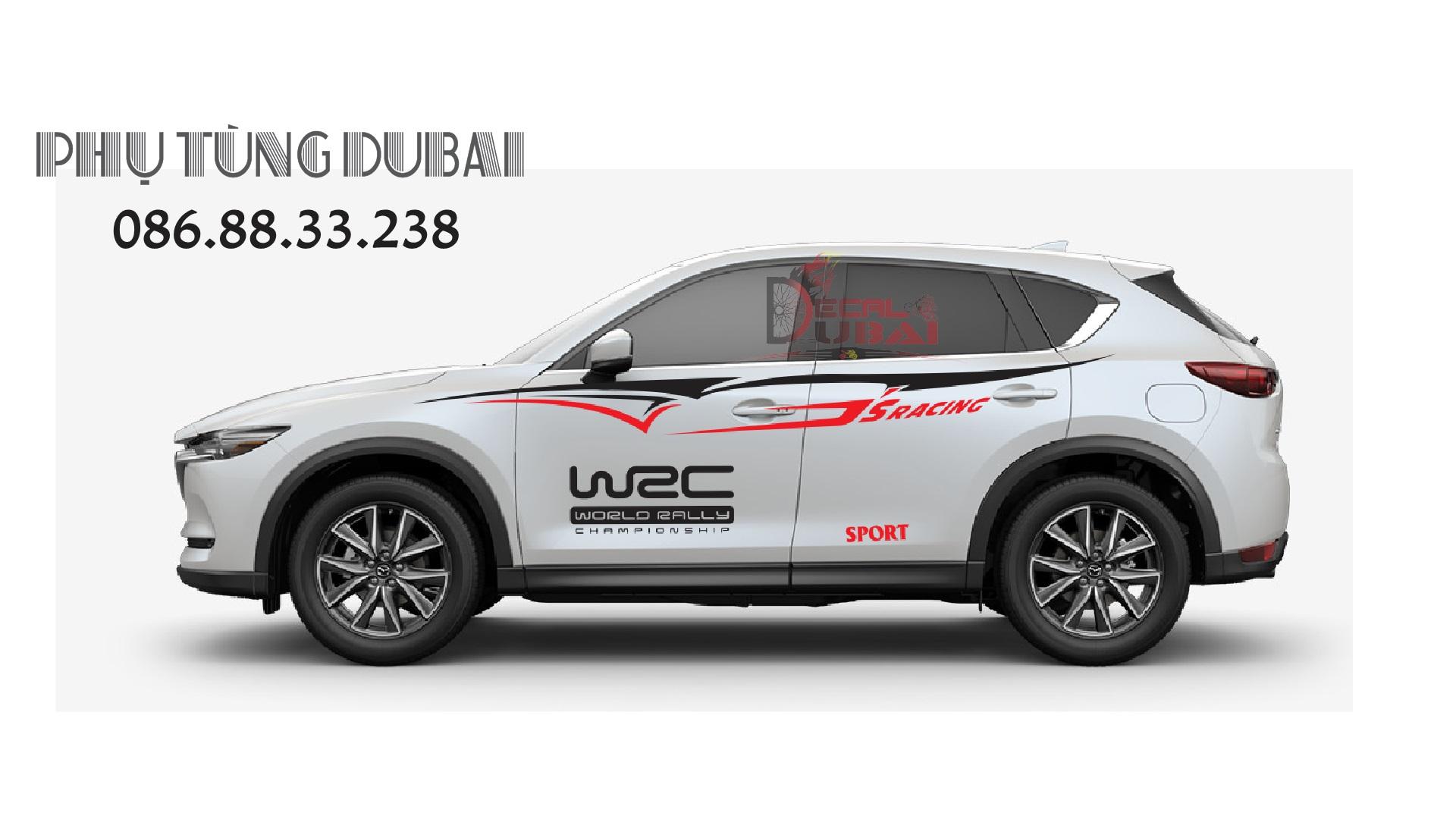 Tem dán sườn xe ô tô dòng suv