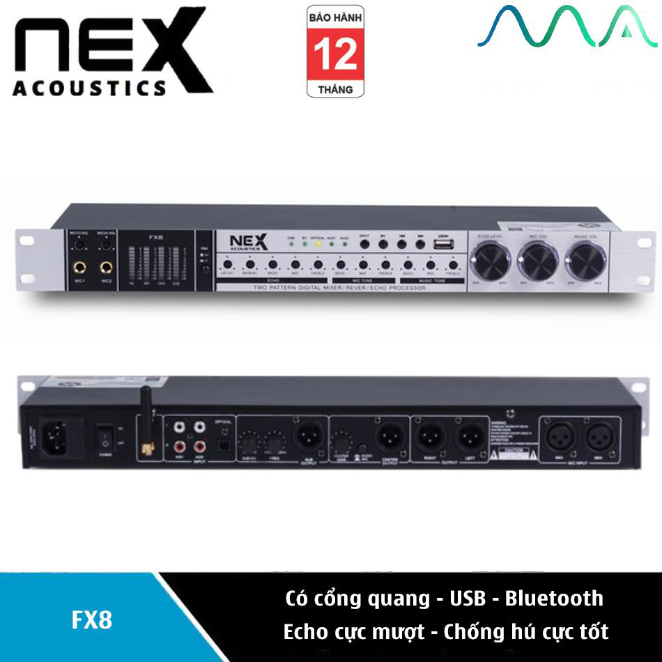 [HCM]Vang Cơ NEX FX8 Chuyên Xử Lý Âm Thanh Karaoke Chất Lượng Cao VANG CƠ CHỐNG HÚ Điều Chỉnh Âm Sắc Micro Cực Kỳ Phù Hợp Cho Dàn Âm Thanh Karaoke Gia Đình Dàn Loa Karaoke Âm Thanh Phát Ra Chân Thực Rõ Nét Không Bị Nhiễu Hay Vỡ Tiếng