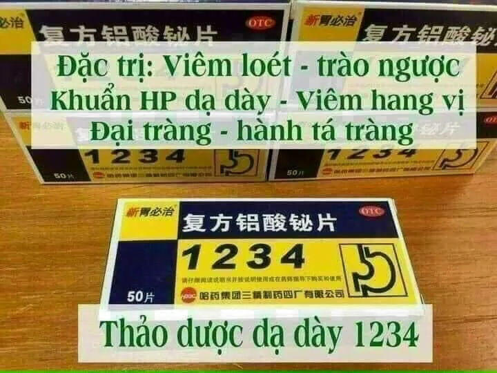 1234 thảo mộc dạ dày cực  hiệu quả