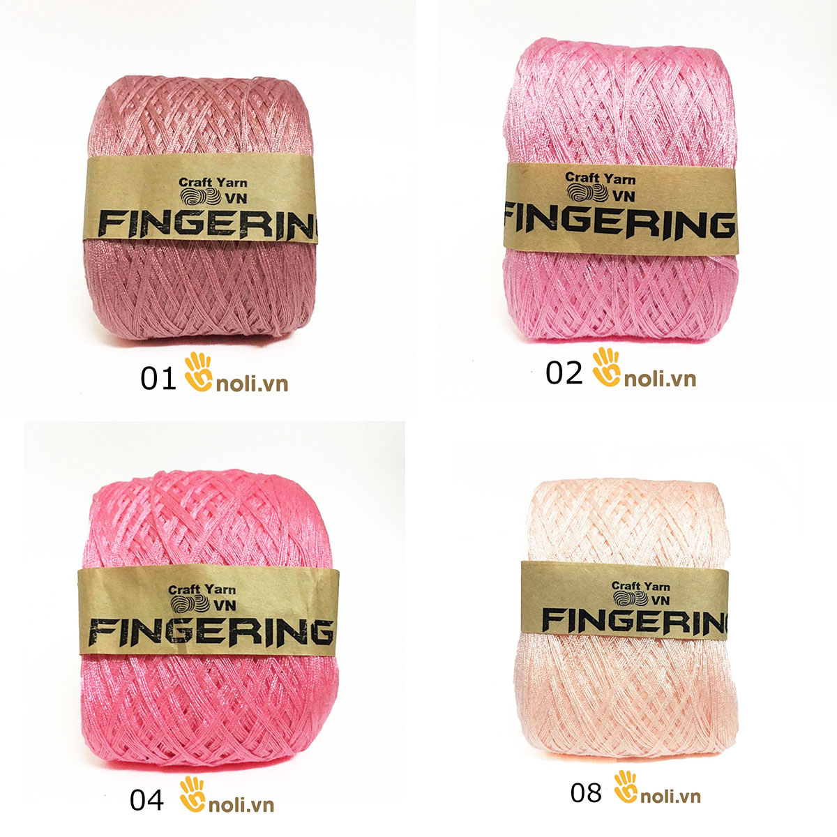 Shiny Fingering cotton yarn