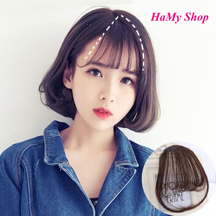 Tóc giả mái thưa, tóc mái giả( có clip, ảnh )