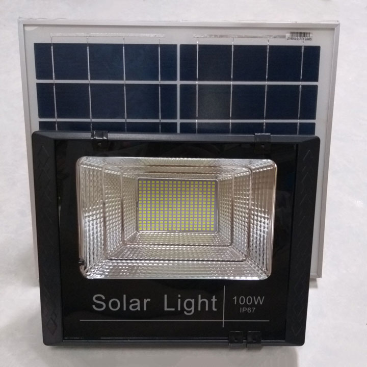 Đèn led pha năng lượng mặt trời 100w