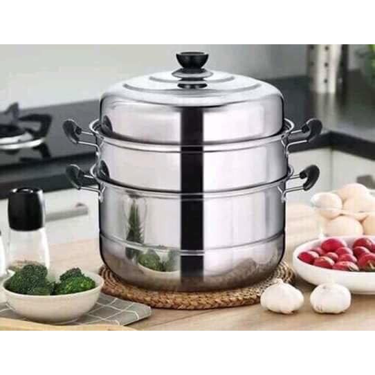 NỒI HẤP 3 TẦNG inox size 28cm