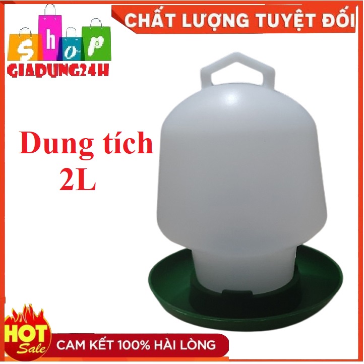Bình đựng nước cho gia cầm dung tích: 2l - máng uống nước bình thuận 2 lít-giadung24h