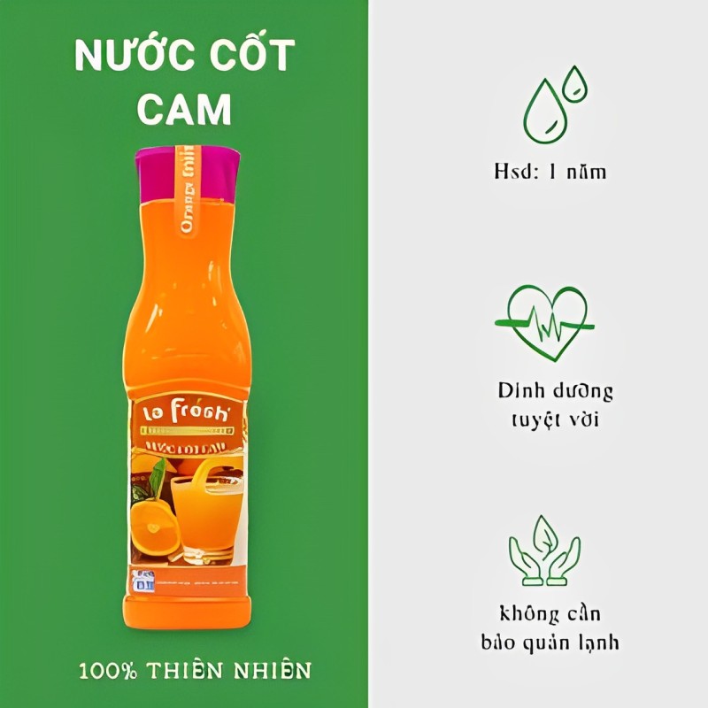 Nước cốt Cam cô đặc LAFRESH Chai 650ml