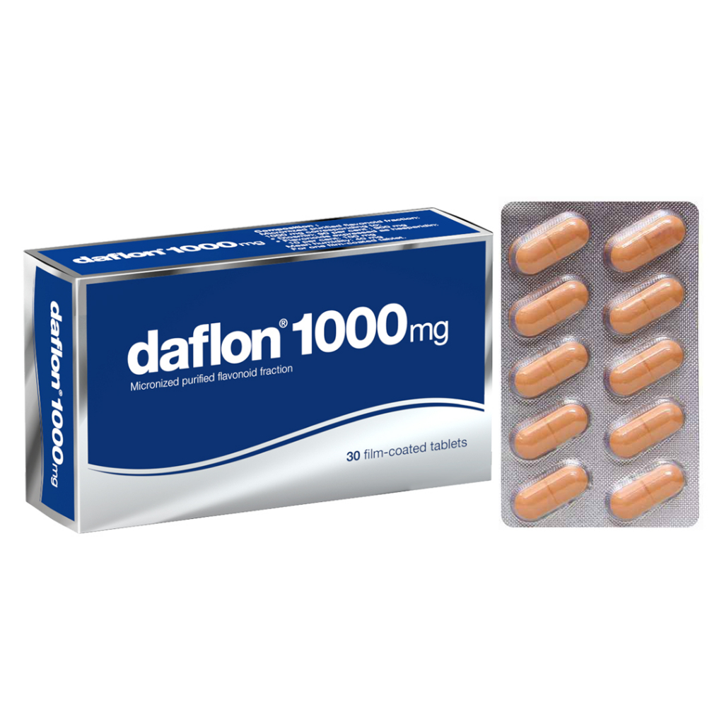 Daflon 1000mg hộp 3 vỉ x 10 viên nhập khẩu Pháp