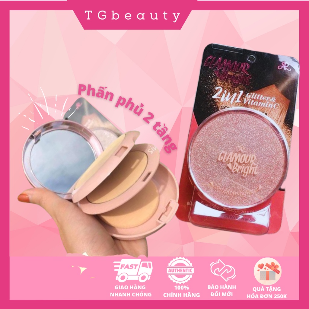 Phấn Phủ Aron Glamour 2 tầng Thái Lan siêu sang