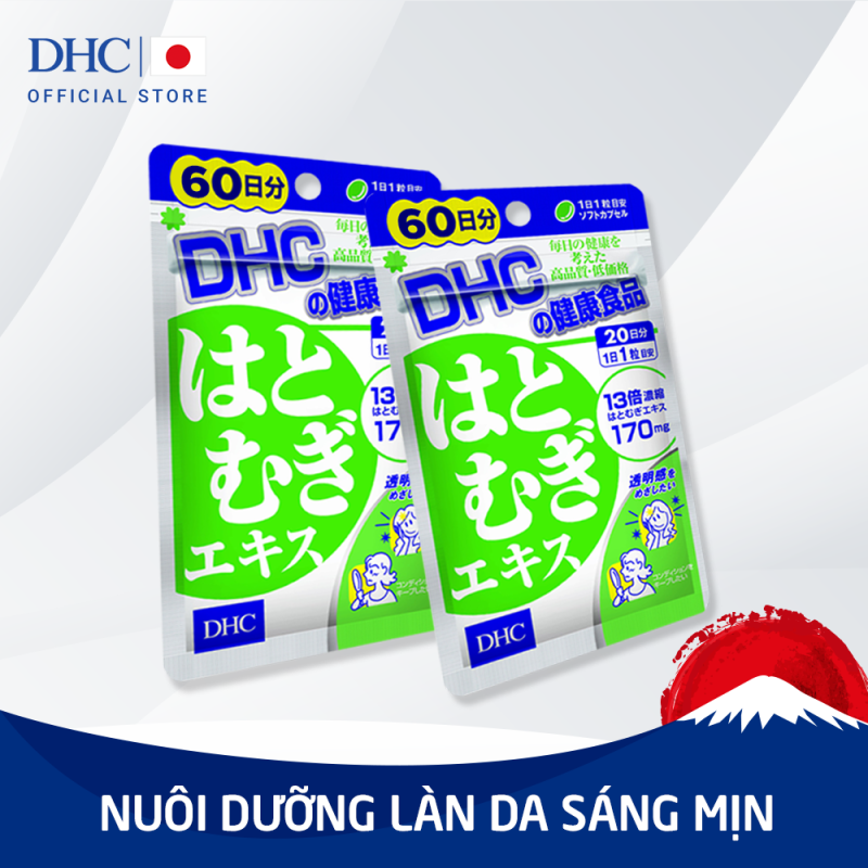 Viên uống Trắng da DHC Adlay Extract Gói 60 Ngày nhập khẩu
