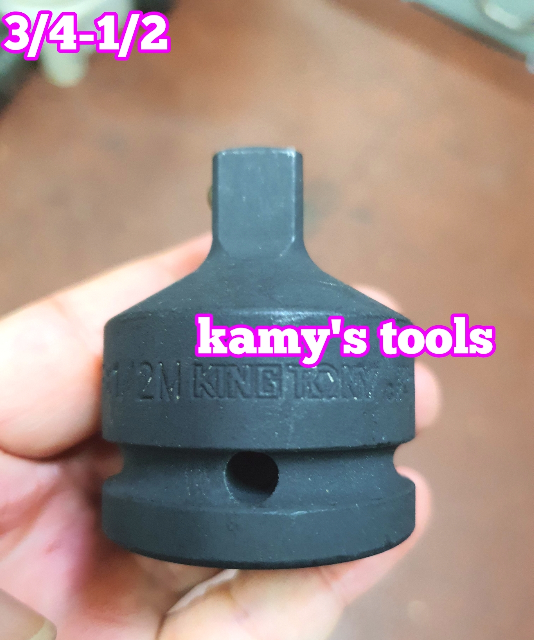 Đầu chuyển đầu biến đen kingtony 1/4"-3/8"-1/2"-3/4"-1" 3862p 3864p 4863p 4866 6864p 6874p 6868p 8866p bán lẻ từng cái