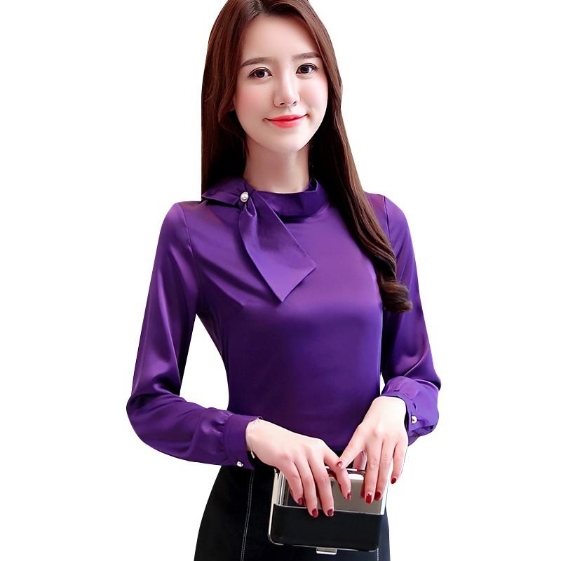 Áo Sơ Mi Lụa Kết Nơ - New Thoi Trang