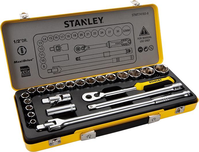 Hộp dụng cụ sắt bộ tuýp 24c Stanley STMT74183-8