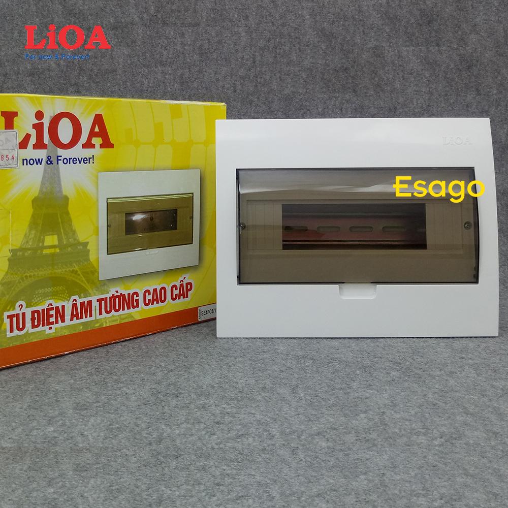 Tủ điện âm tường LiOA chứa 6 cầu dao đôi hoặc 12 cầu dao đơn