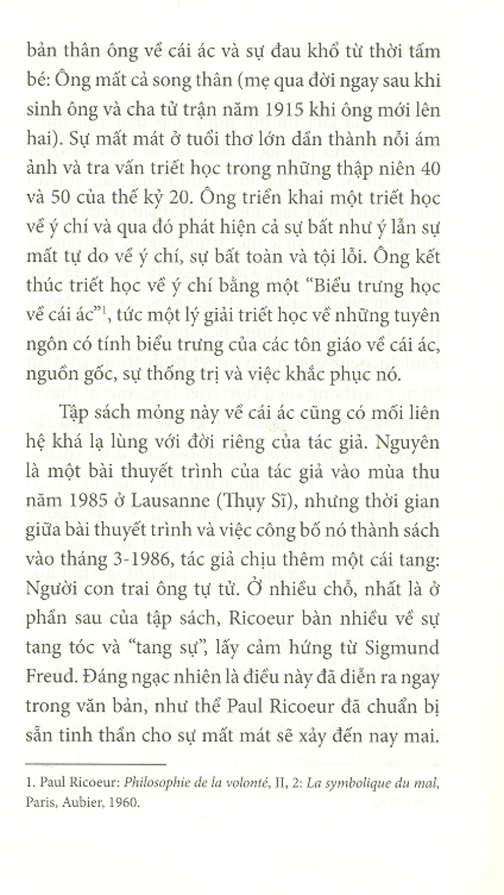 Cái Ác - Một Thách Thức Đối Với Triết Học Và Thần Học