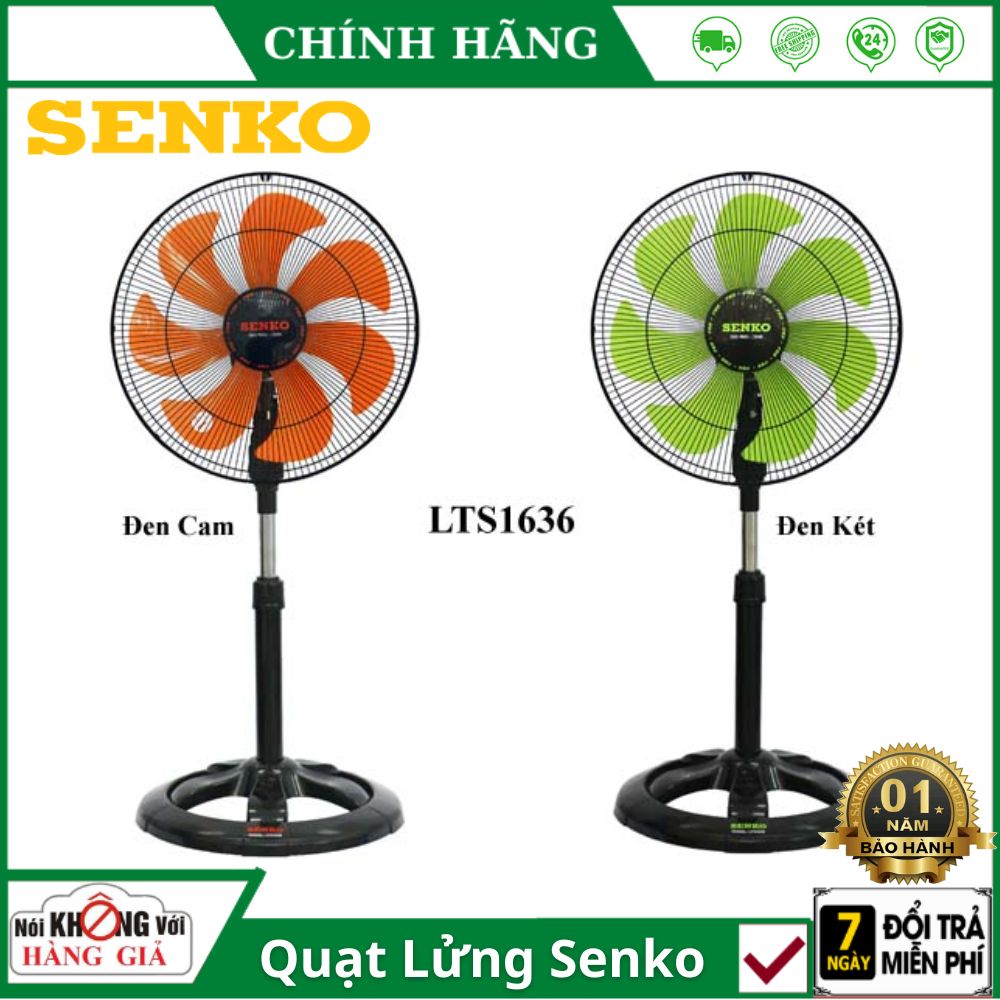 Fan Miss Senko LTS1636 warranty 12 months genuine -Fan Senko đứng large rotating 7 wing ultra cool