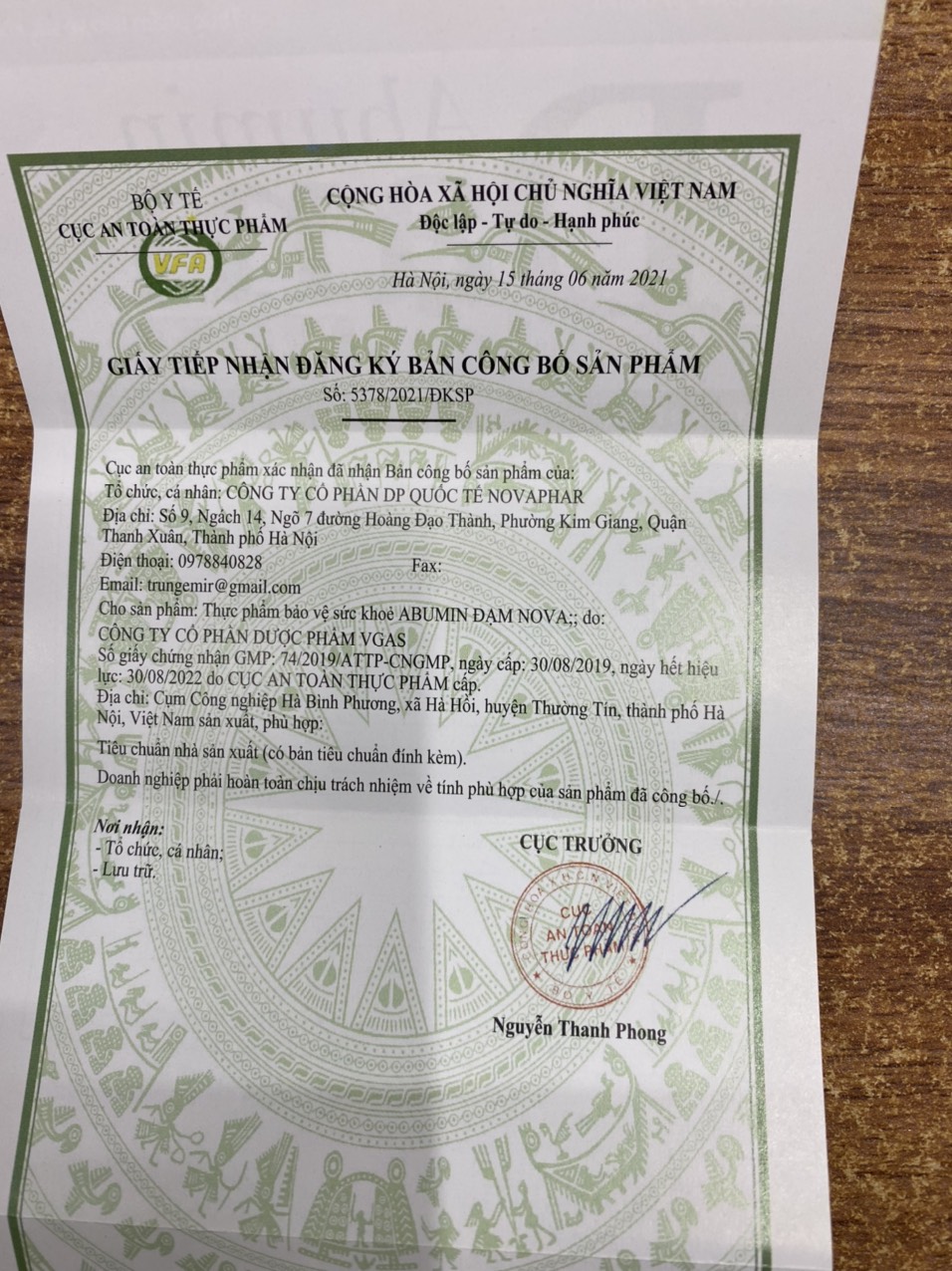 Thực phẩm chức năng Abumin Đạm Nova